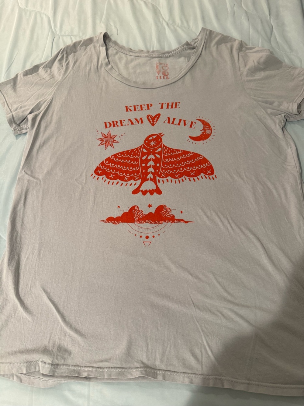 Light blue Women’s Graphic Tee - Keep The Dream Alive